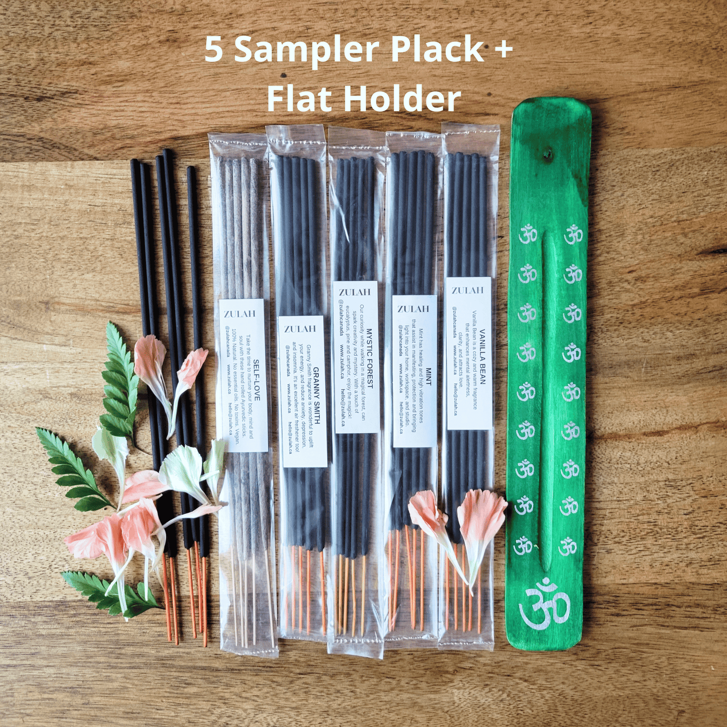 Sample Incense Assortment, 5 sticks - 5 or 10 Sampler Packs