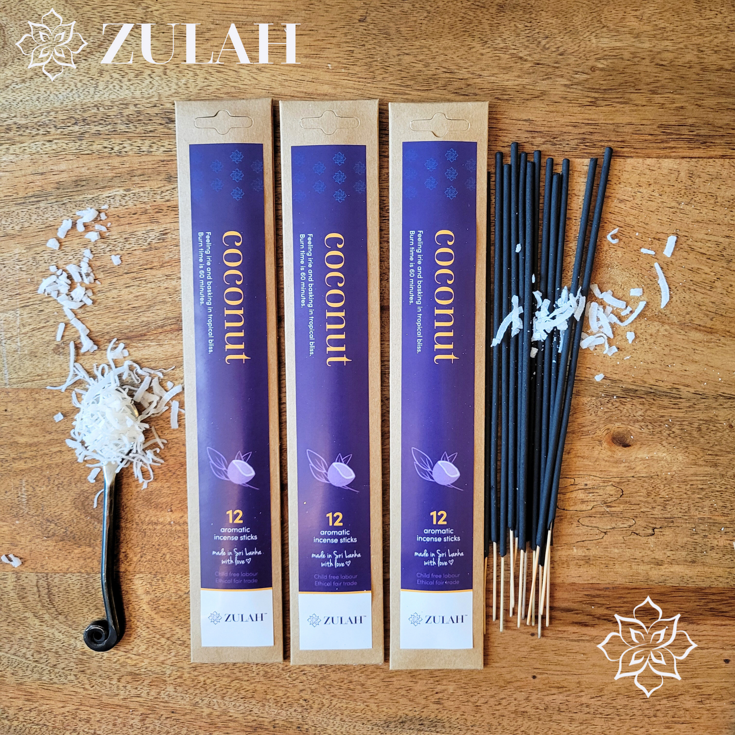 Coconut Mini Incense Packs