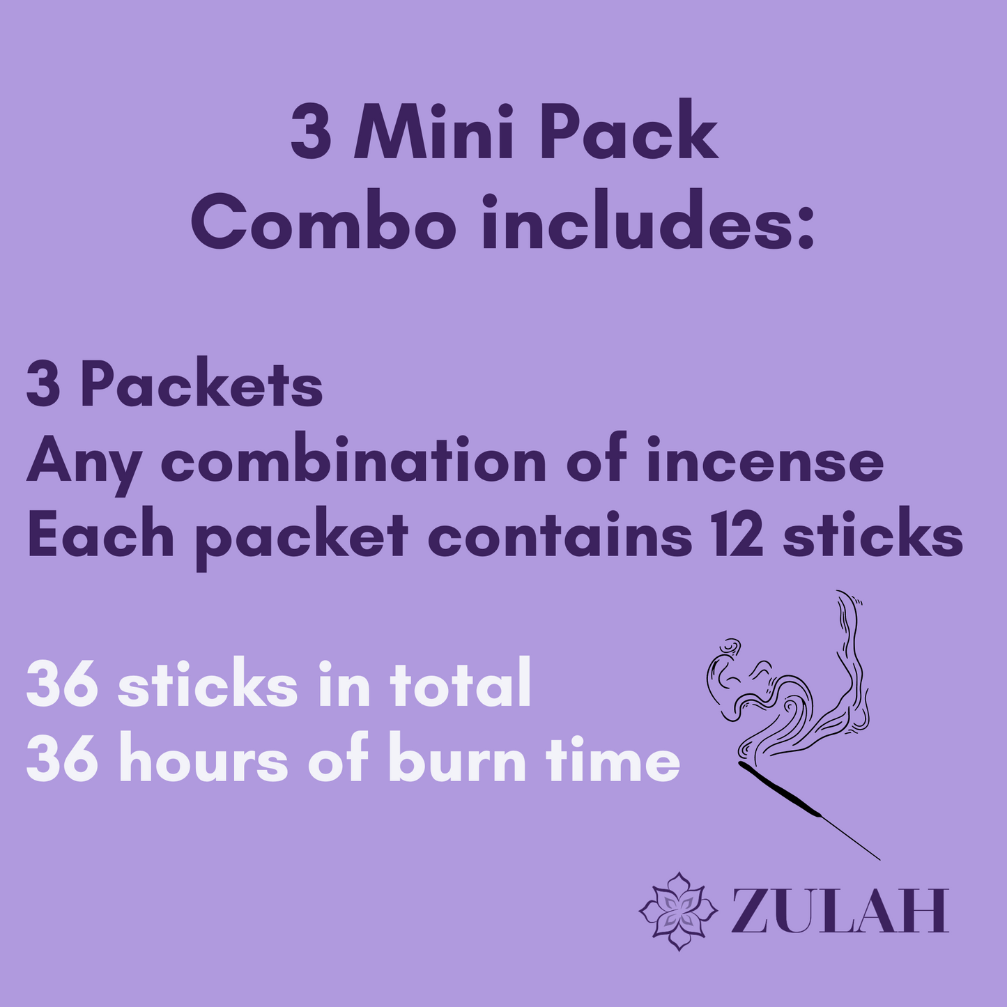 Coconut Mini Incense Packs